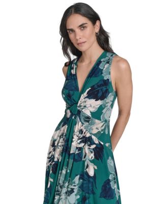 Women's Sleeveless Jersey Fit & Flare Midi Dress