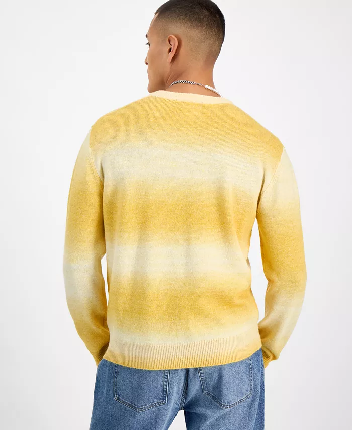 Men's Relaxed-Fit Ombr&eacute; Crewneck Sweater - thumbnail 2