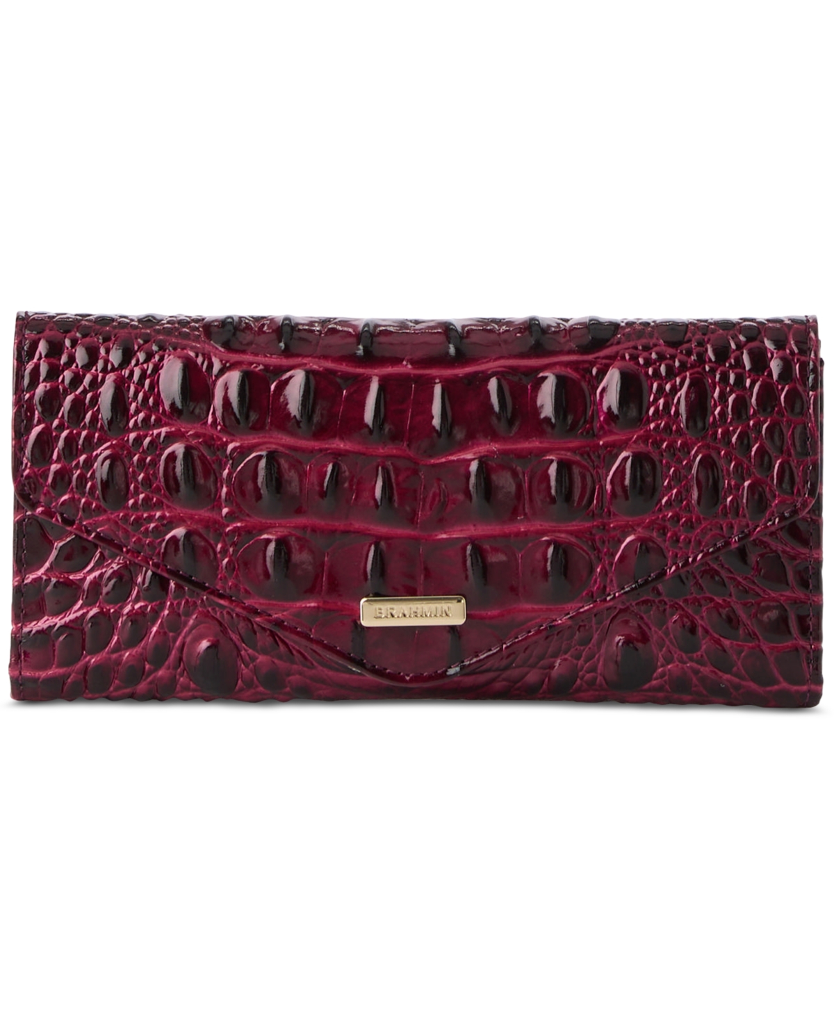 Brahmin Veronica Croc Embossed Leather Wallet