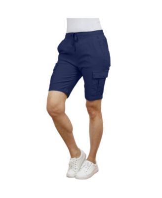 Women's Loose Fit Super Flex Stretch Cargo Jogger Shorts