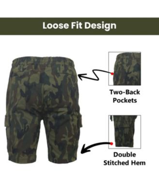 Women's Loose Fit Super Flex Stretch Cargo Jogger Shorts