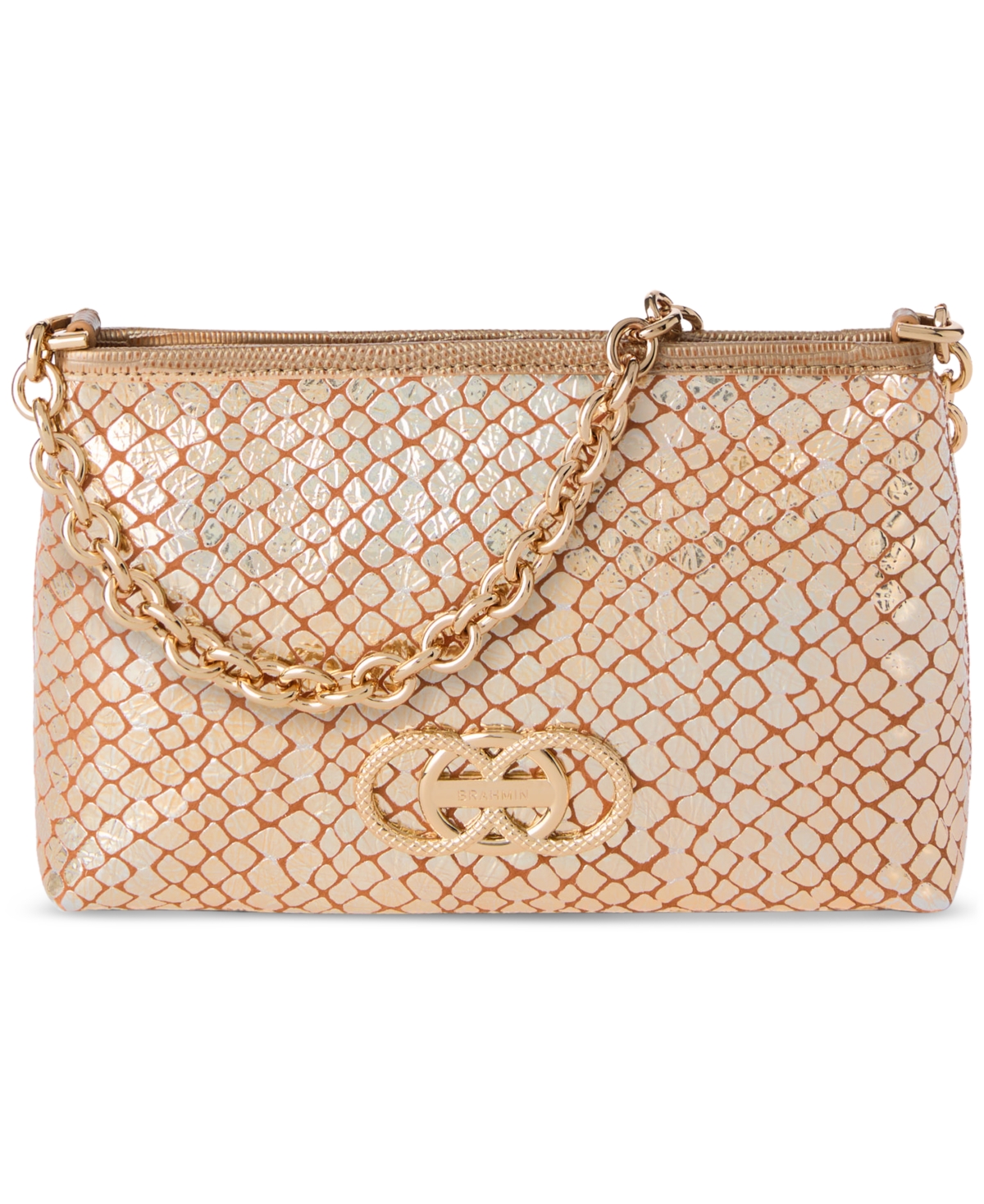 Brahmin Mod Small Leather Chain Shoulder Bag
