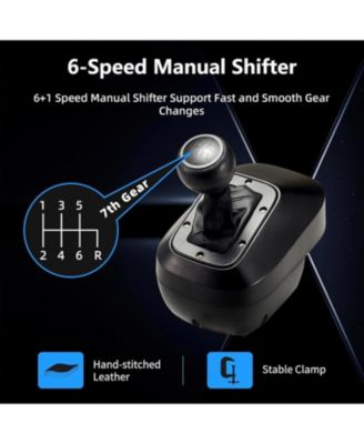 Gaming Racing Wheel with Pedals, 1080&deg; Rotation, Shifter & Paddle Shifters – Compatible with PC, PS4, Xbox One/Series X|S, Switch – Dual Vibration