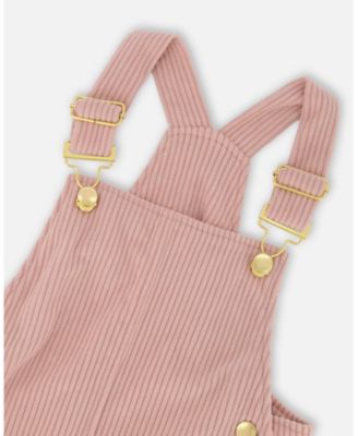 Big Girls Corduroy Overall Dress Dusty Pink