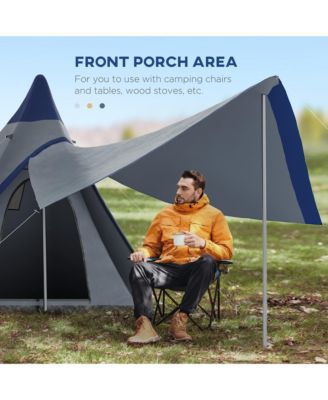 Camping Tent with Porch, Teepee Tent Near-Inst Tent,