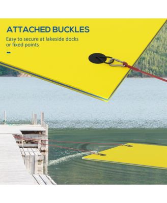 9' x 6' Lily Pad Floating Mat, Floating Water Pad for Lake,