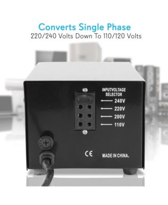 Step Up and Step Down Transformer - Power Supply Voltage Converter with USB Charge Port (500 Watt)