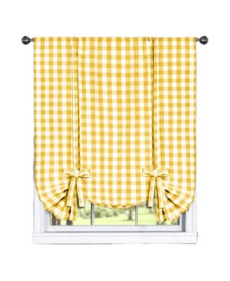 Buffalo Check Gingham Custom Window Curtain Treatments