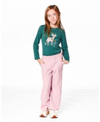 Toddler Girls Waffle Flare Leg Pants Dusty Pink - Toddler|Child