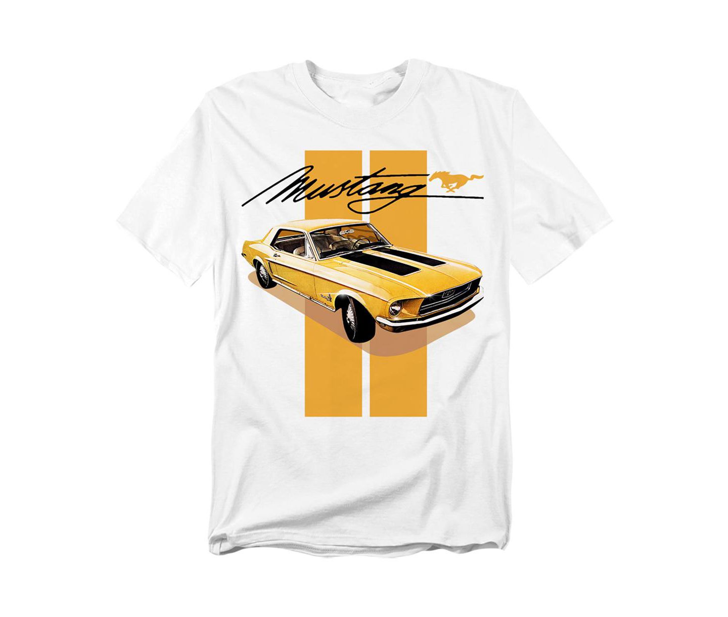 Мужская футболка Mustang Big & Tall Ford Stang Stripes, цвет: Белый — фото 1