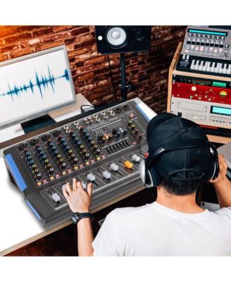 8-Ch. Bluetooth Studio Mixer - DJ Controller Audio Mixing Console System