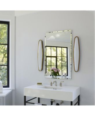 Single Door Multi-Purpose Plastic Bathroom Medicine Cabinet with Mirror, Surface or Recessed Mount, Vanity Cabinet with 2 Plastic Adjustable Shelves, White