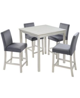 Counter Height Dining Set - Silver Grey
