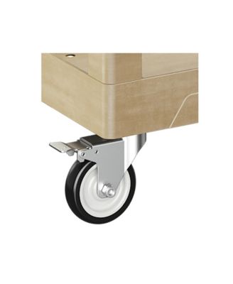 2-Tier Rolling Tool Cart with Wheels, Industrial Commercial/ Service Tool Cart, PP