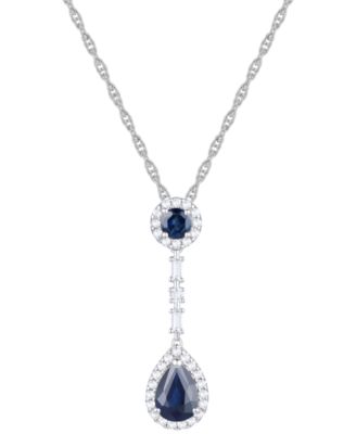 Ruby (1-1/6 ct. t.w.) and Diamond (1/4 ct. t.w.) 18" Lariat Necklace in 14k Gold