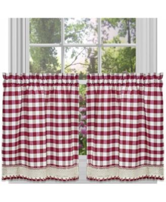 Buffalo Check Gingham Custom Window Curtain Treatments