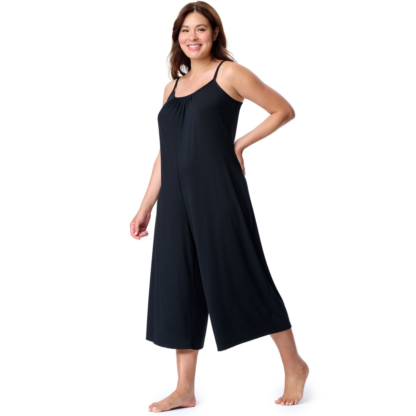 Женский комбинезон Motherhood Maternity Maternity Motherhood Sleep Romper with Nursing Access, цвет: Чёрный — фото 1