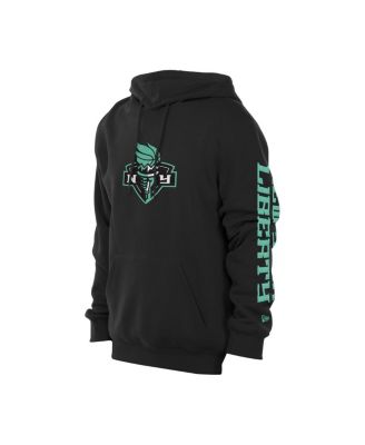 Men's Black New York Liberty Wordmark Premium Fleece Pullover Hoodie