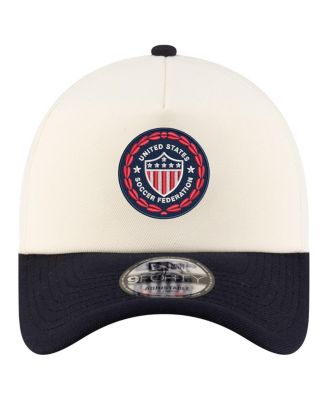 Men's Cream USMNT 1986 Retro Foam 9FORTY Adjustable Hat