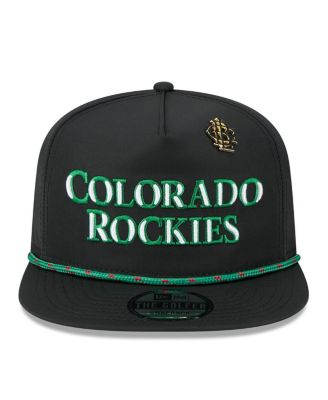 Men's Black Colorado Rockies 2025 Big League Chew Golfer Snapback Hat