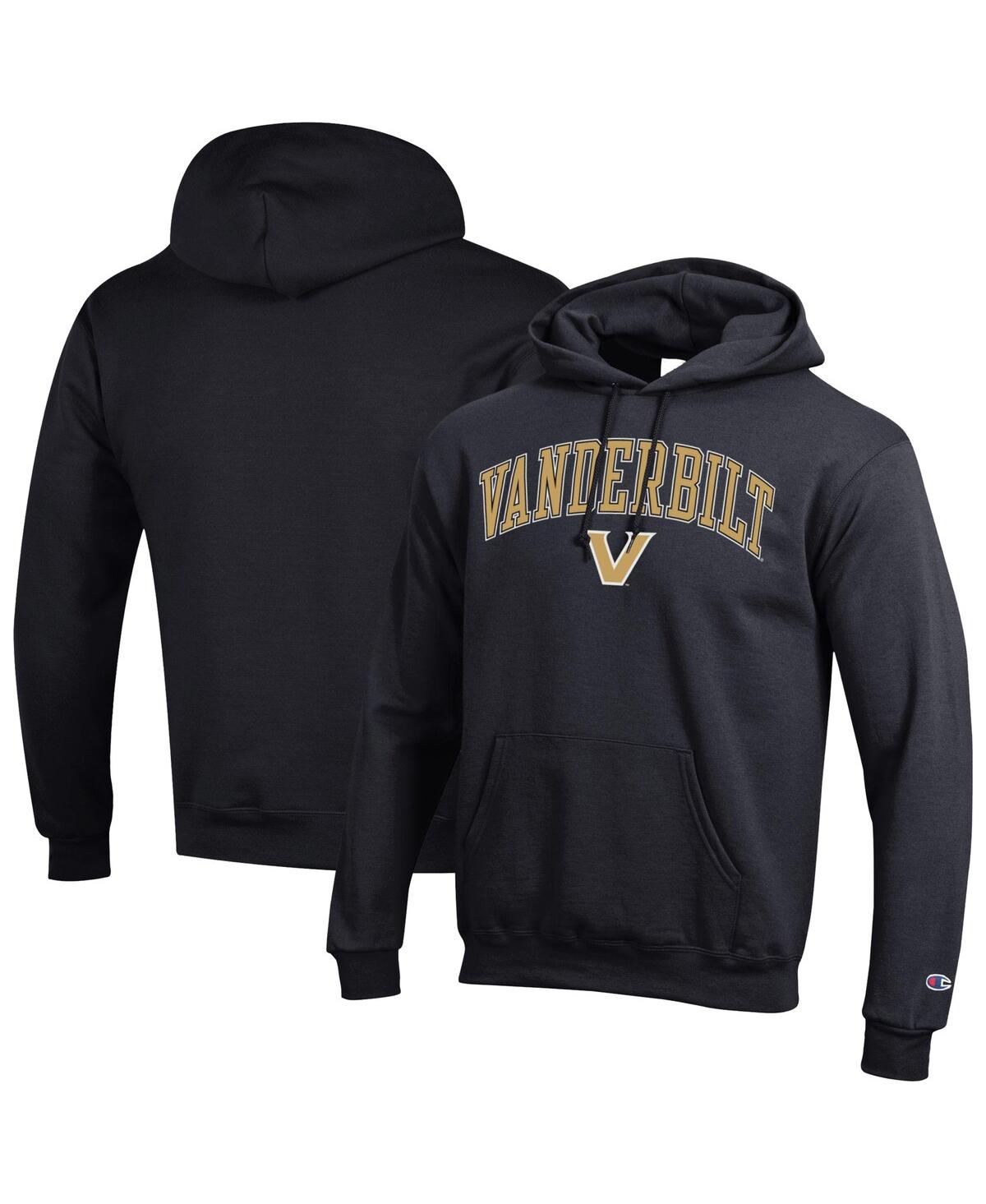 Men's Black Vanderbilt Commodores Arch Over Logo Pullover Hoodie - Black