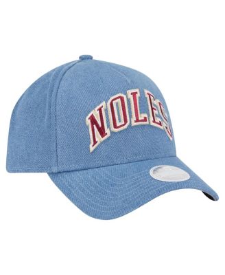 Women's Denim Florida State Seminoles A-Frame 9FORTY Adjustable Hat