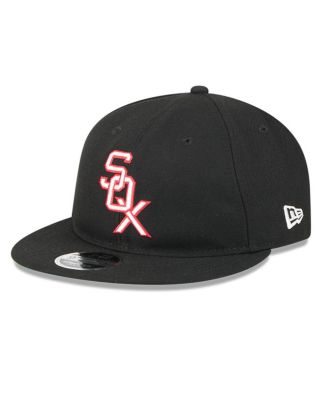 Men's Black Chicago White Sox Baseball Hall of Fame Retro Crown 9FIFTY Adjustable Hat