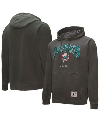 Mitchell & Ness - &nbsp; Gray Miami Dolphins Slot Pullover Hoodie