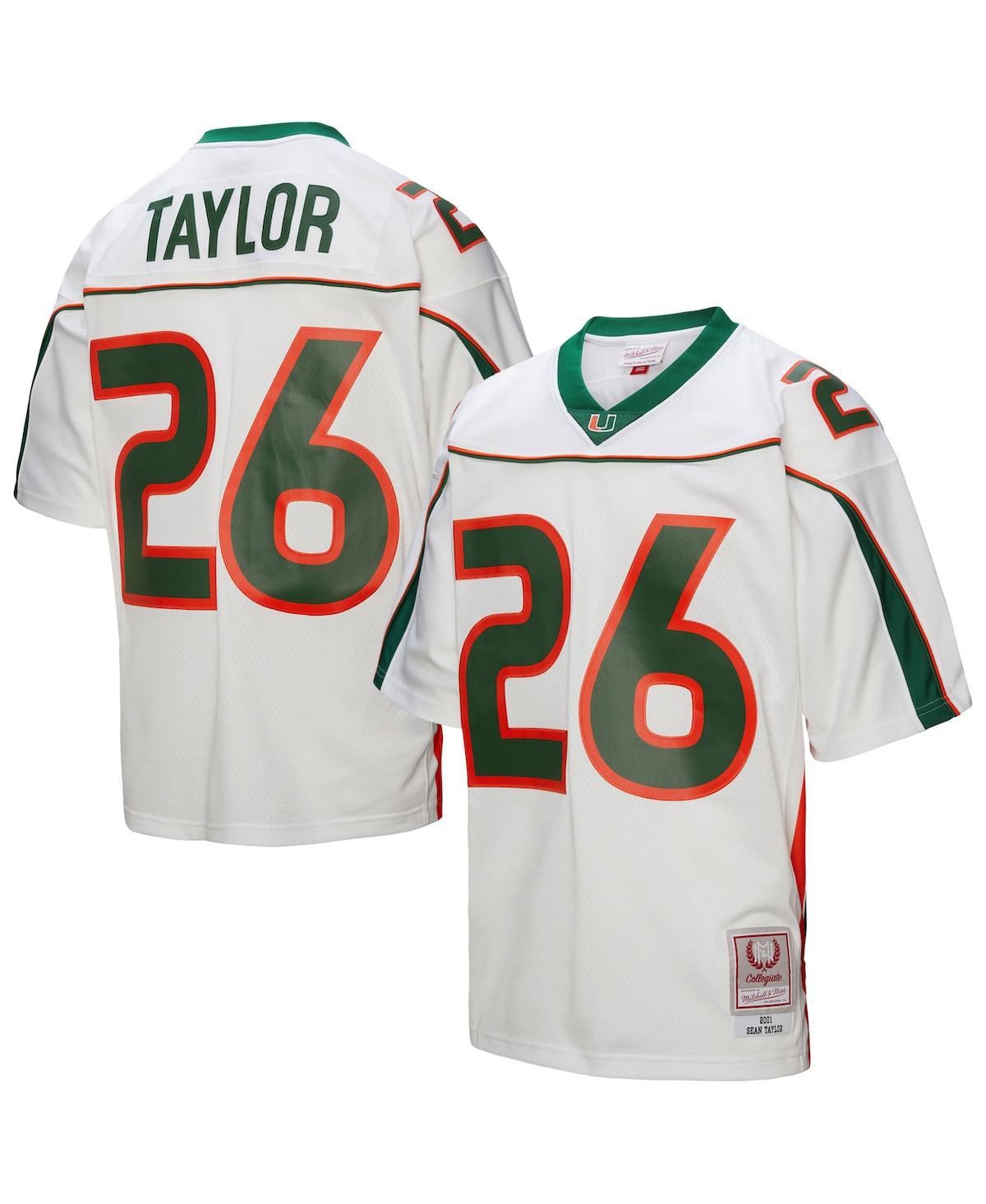 Men's Sean Taylor White Miami Hurricanes 2001 Legacy Jersey - White