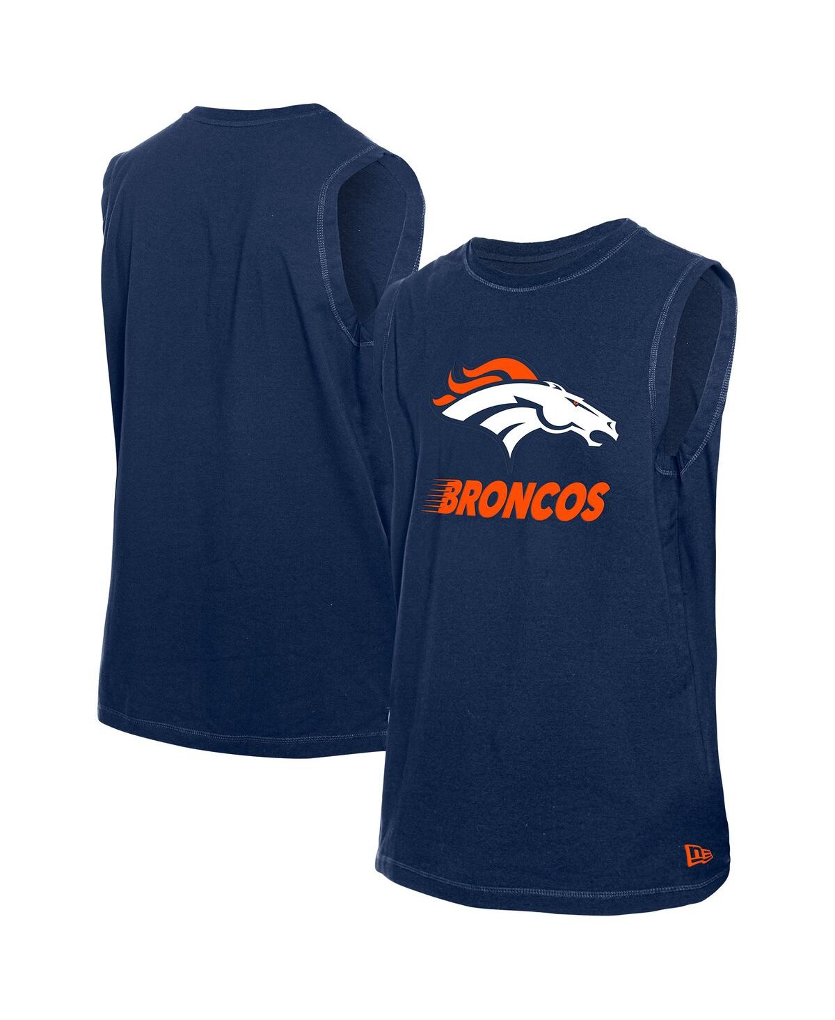 Men's Navy Denver Broncos Leisure Collection Tank Top - Navy