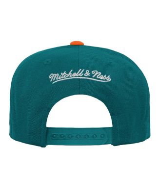 Big Boys and Girls Aqua Miami Dolphins Team Two-Tone Snapback Hat