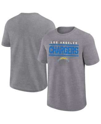 Fanatics - Men's Heather Gray Los Angeles Chargers Big Tall Top Notch T-Shirt