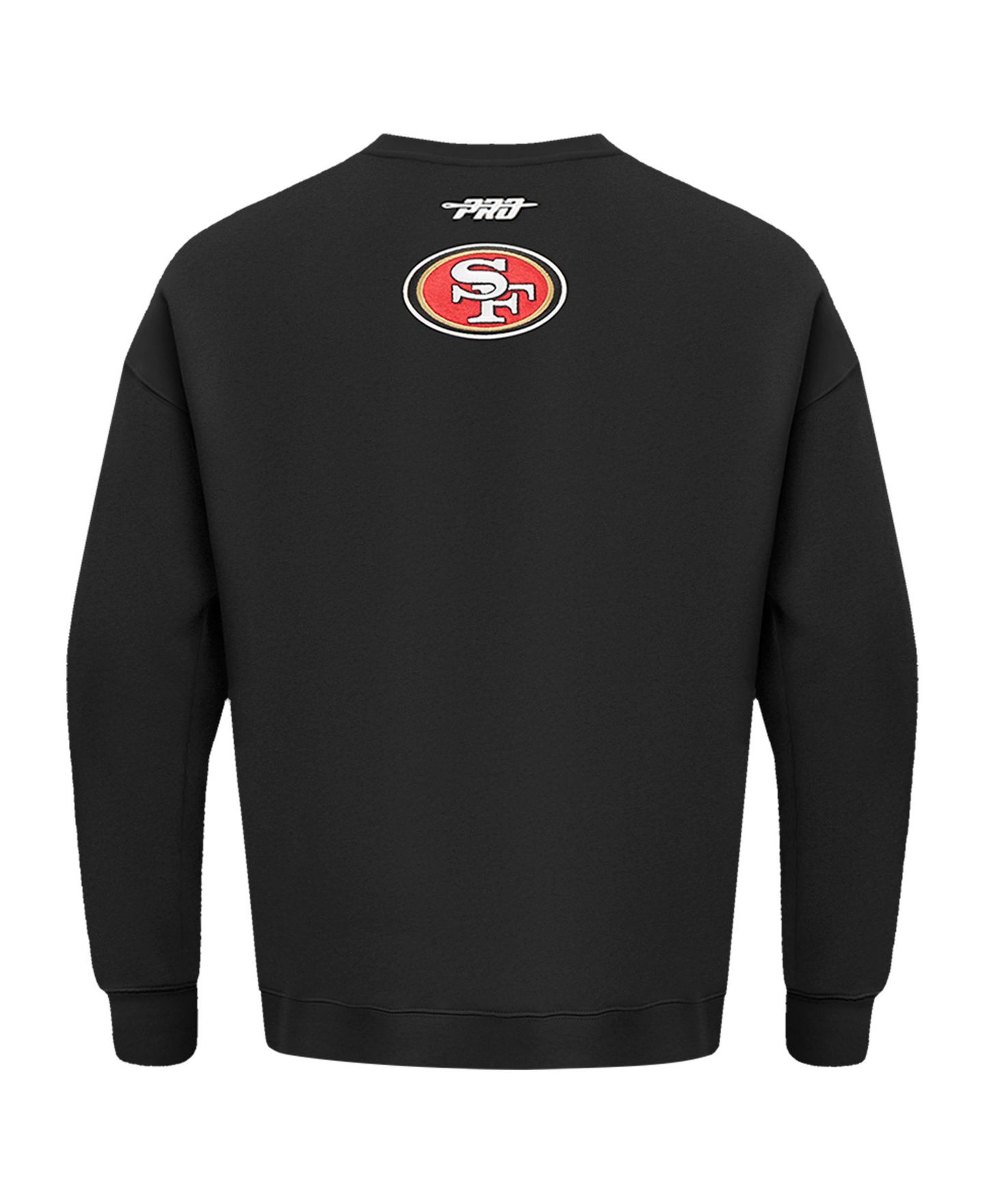 Мужские толстовки Pro Standard Black San Francisco 49ers Turn It Up Drop Shoulder Pullover — фото 4