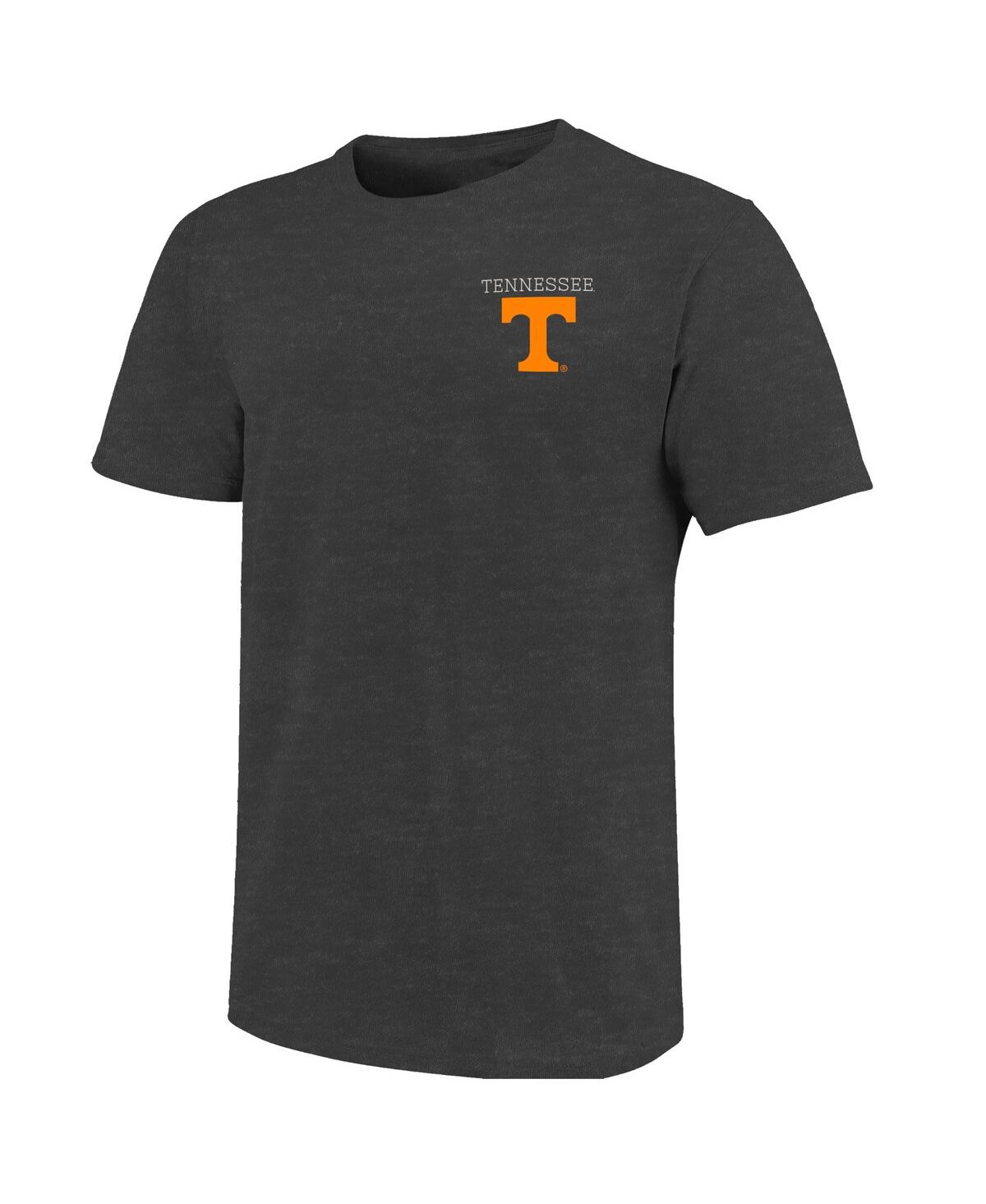 Image One Men's Heather Charcoal Tennessee Volunteers Big Tall Campus Scene Core T-shirt In Gray