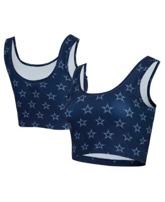 Concepts Sport - Women's Navy Dallas Cowboys Record Allover Print Bralette