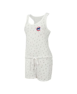 Women's Cream Chicago Cubs Gardner Hacci Knit Romper