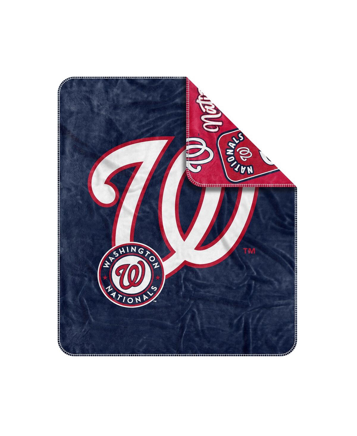 Logo Brands Washington Nationals 50" X 60" Dream Weave Throw Blanket In Red