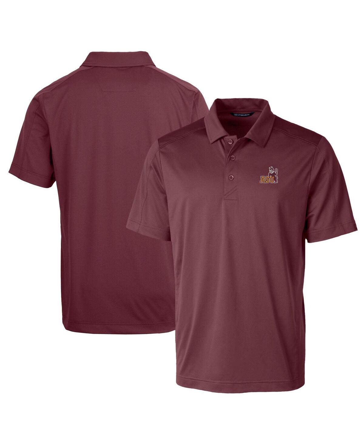 Men's Maroon Arizona State Sun Devils Team Logo Big Tall Prospect Textured Stretch Polo Shirt - Burgundy