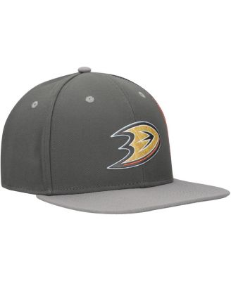 Men's Charcoal Anaheim Ducks Authentic Pro Ice Snapback Hat