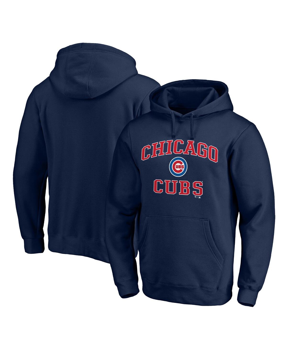 Men's Navy Chicago Cubs Heart Soul Pullover Hoodie - Navy
