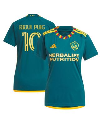 adidas - Women's Riqui Puig Green LA Galaxy 2024 LA Kit Replica Player Jersey