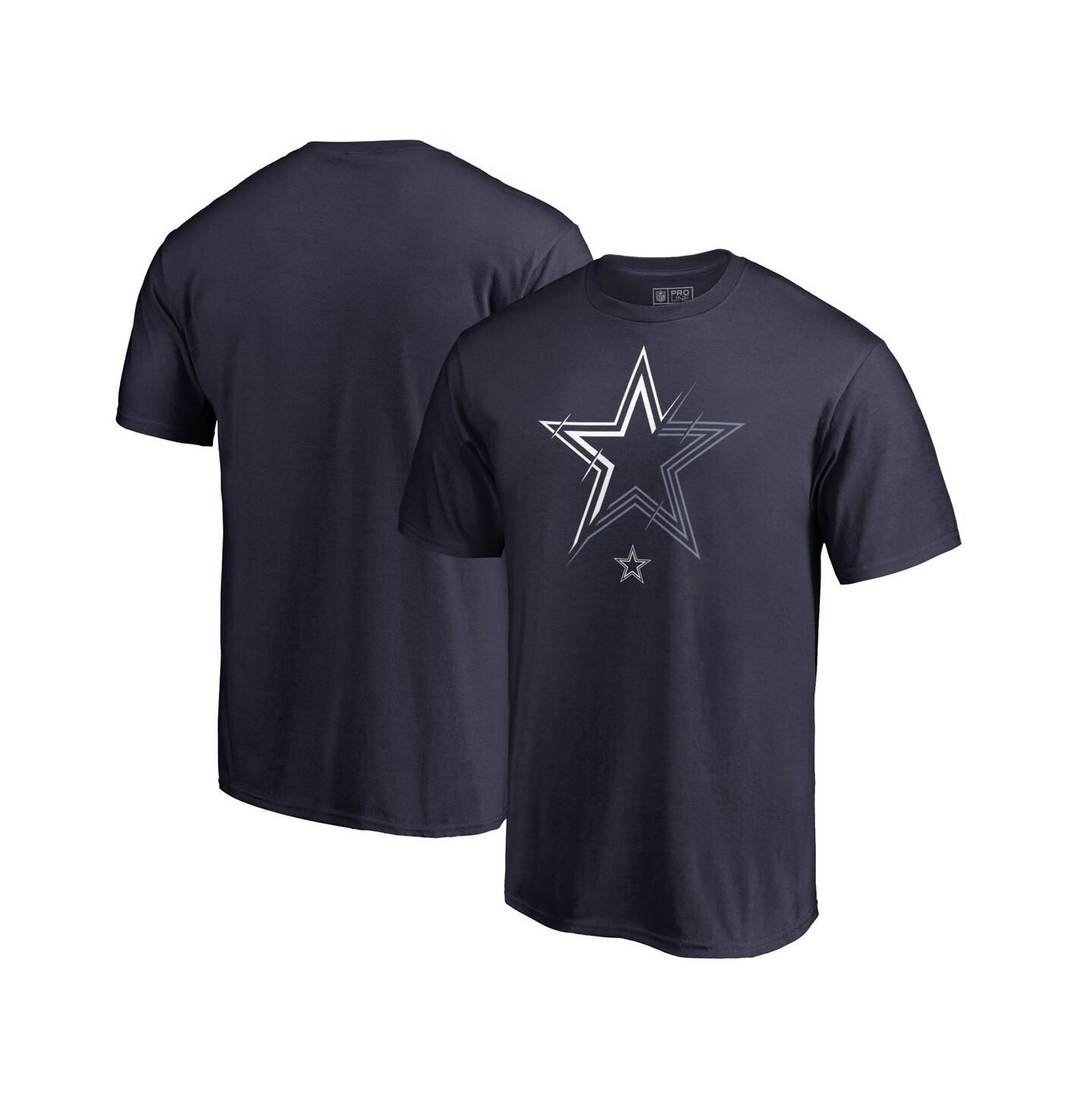 Мужская футболка Fanatics Mto Label Navy Dallas Cowboys X-Ray — фото 1