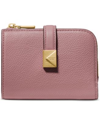 kate spade new york - Deco Pebbled Leather Small Compact Wallet