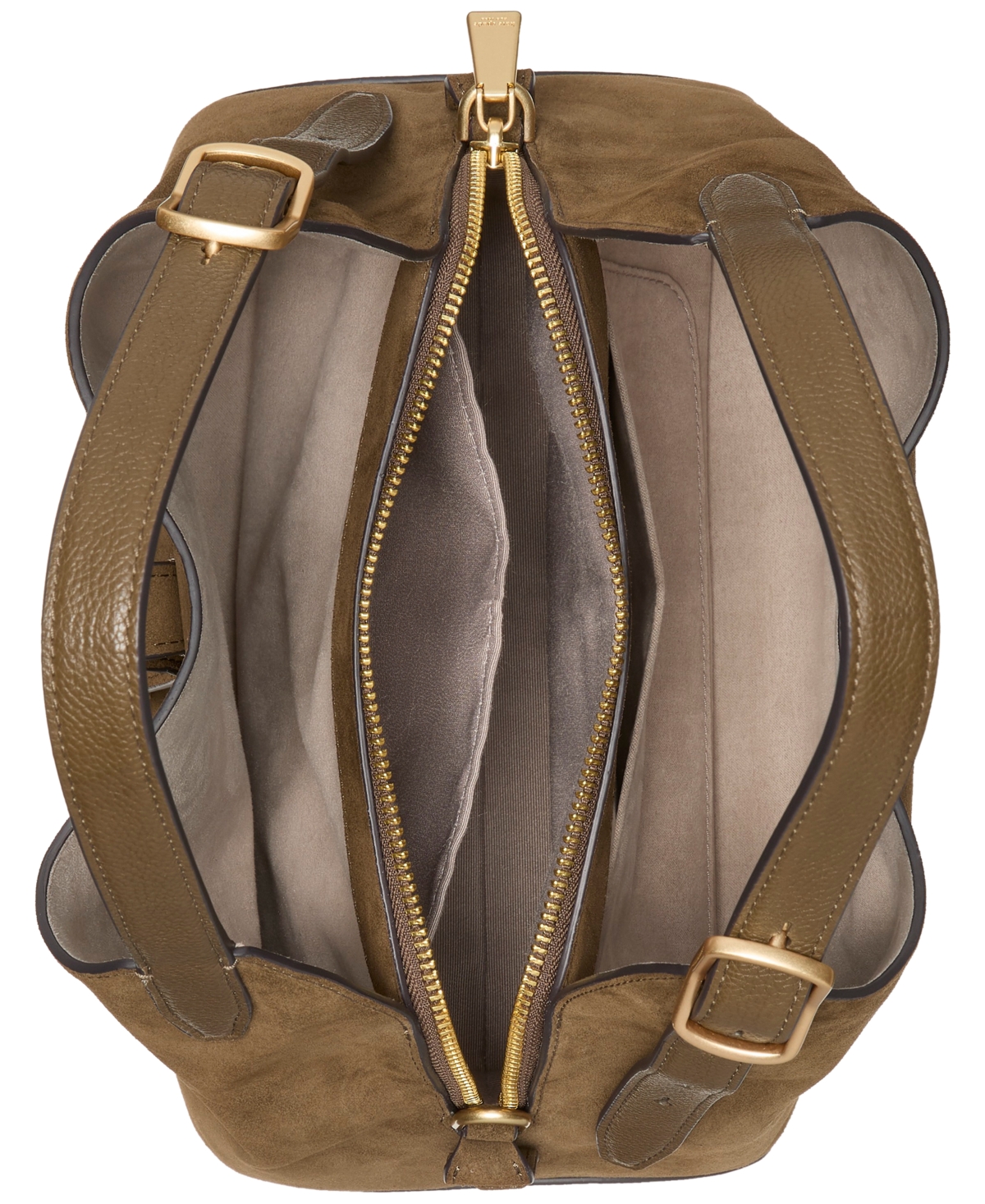 Kate Spade Deco Small Pebbled Leather & Suede Crossbody Tote