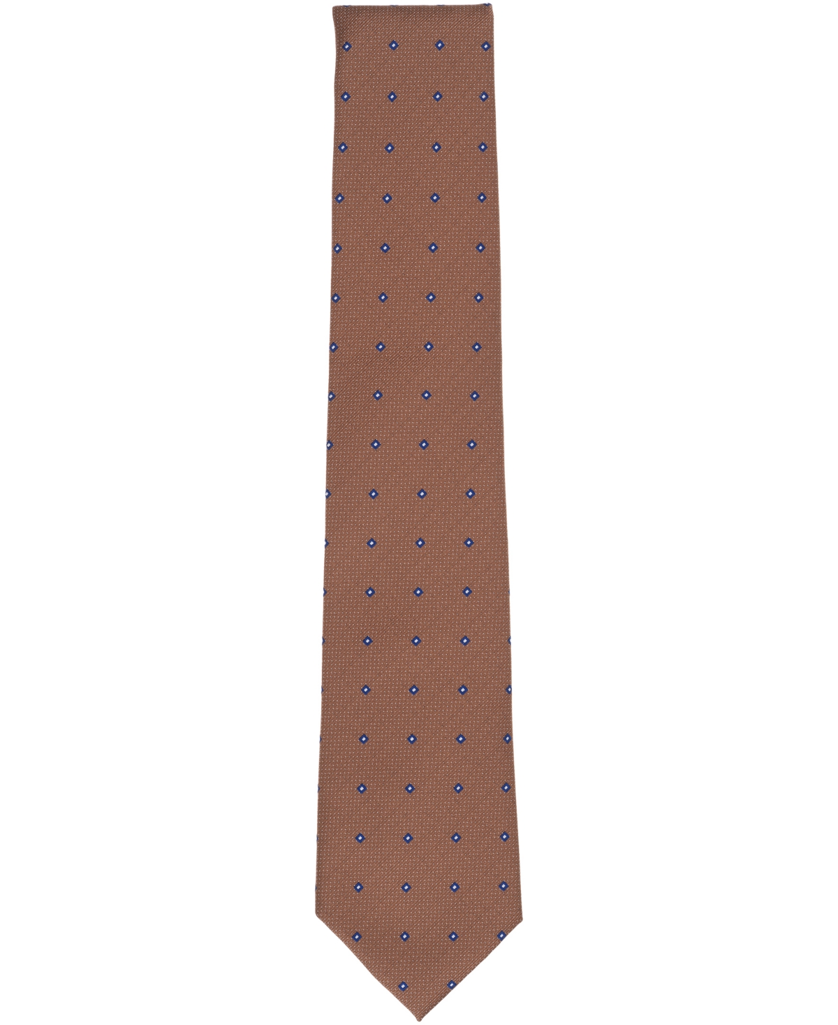 Club Room Men's Landcaster Neat Pattern Tie, Macy's Exclusive In Brown