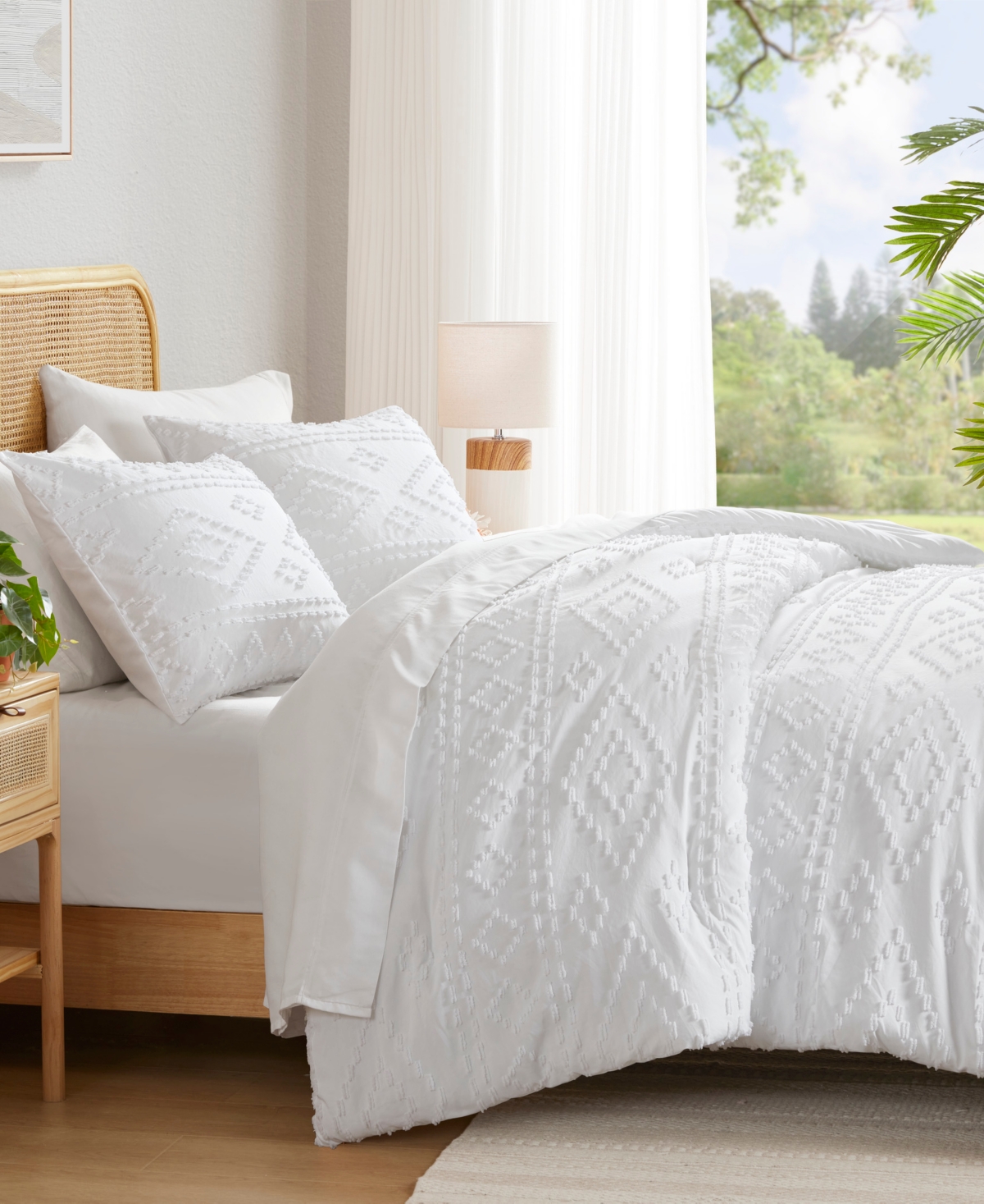 510 Design Gigi Boho 3-pc. Comforter Set, King/california King In White