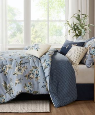 Salara Vintage Floral 7-Pc. Comforter Set, California King