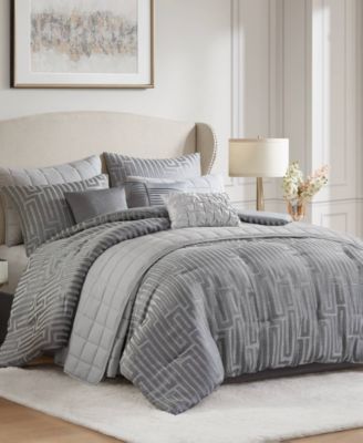Royce Luxury Jacquard 10-Pc. Comforter Set, Queen