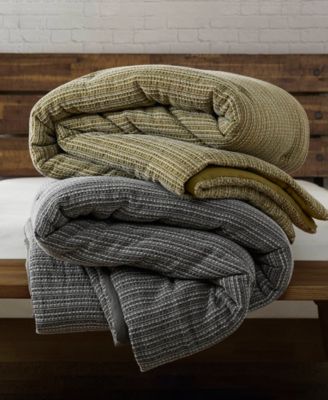 Lyon Waffle Washed 3-Pc. Comforter Set, King/California King