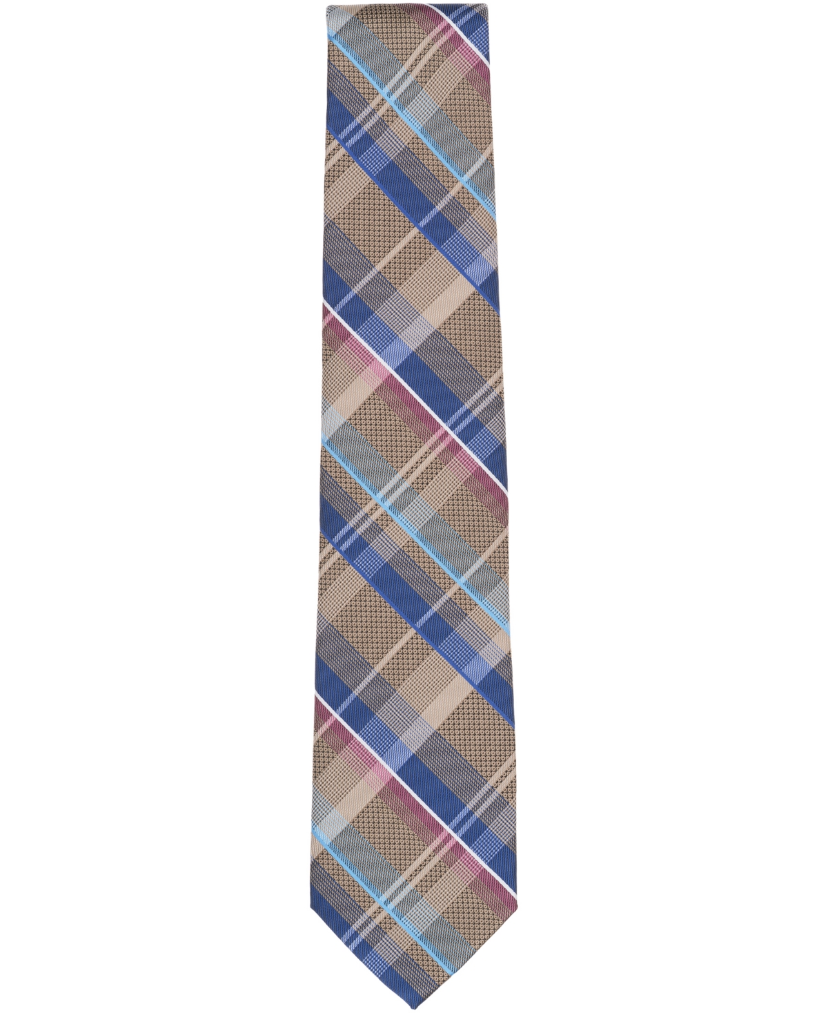 Perry Ellis Portfolio Men's Brody Plaid Pattern Classic Tie In Multi